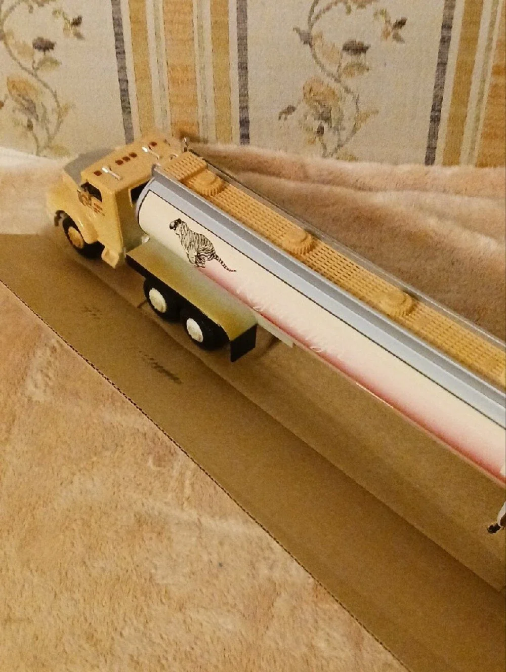 Red & Silver Toy Tanker Truck - Rely on the Tiger